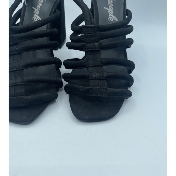 FREE PEOPLE Colette Cinched Block Heel Sandals, Black, EU39.5/US9 NWOB - Picture 3 of 16